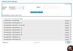 HUB Byte – Preferred Vendor Manager – Vendor Lists